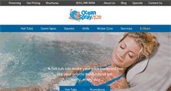 Desktop Screenshot of oceanspraypoolsandspas.com