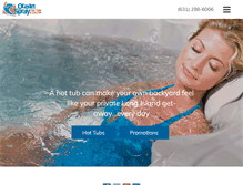 Tablet Screenshot of oceanspraypoolsandspas.com